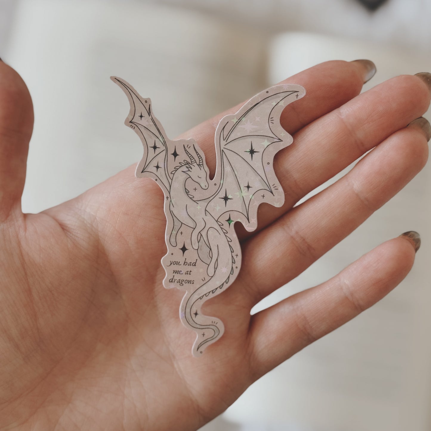 Pink Dragon Sticker
