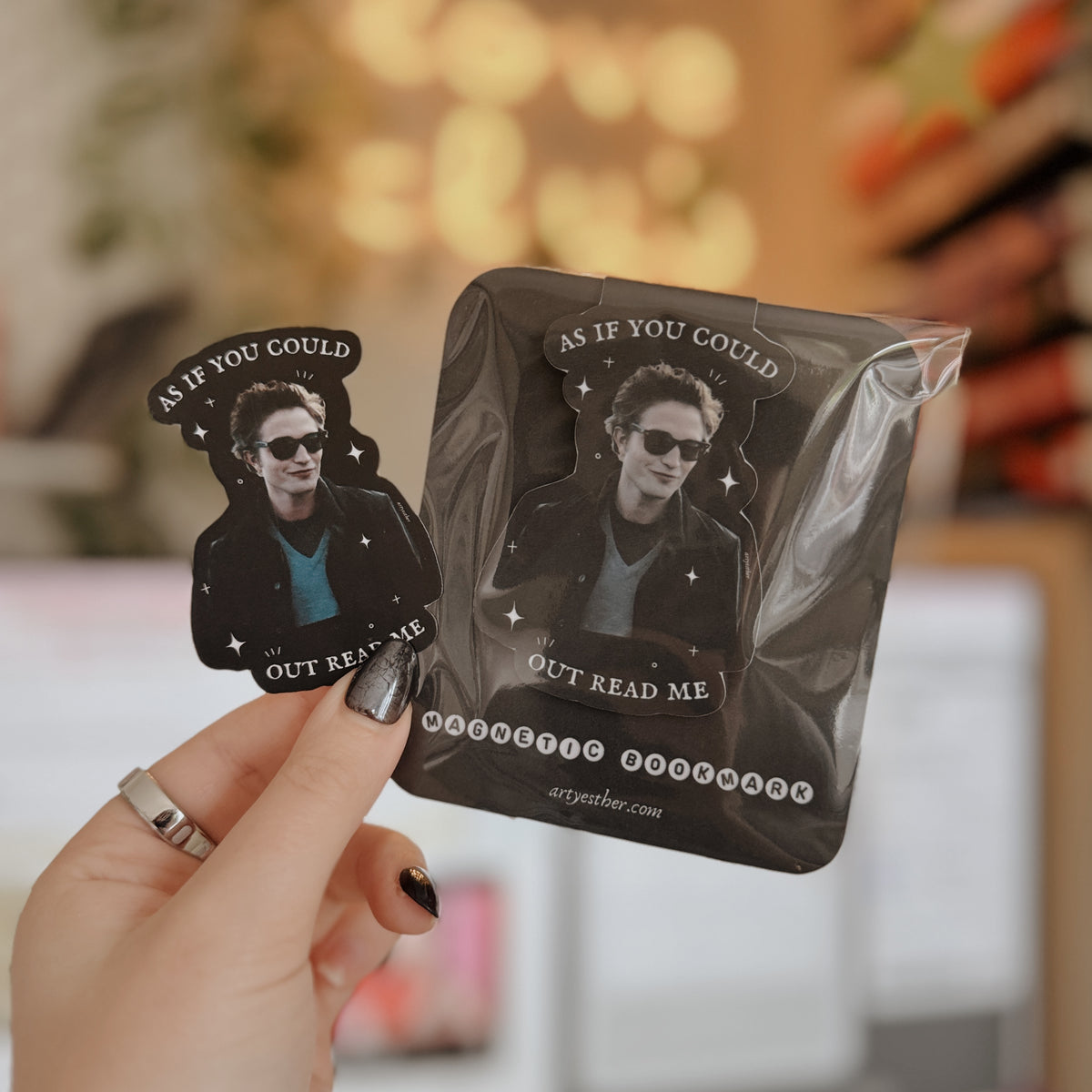 As if you could out - read me Magnetic Bookmark