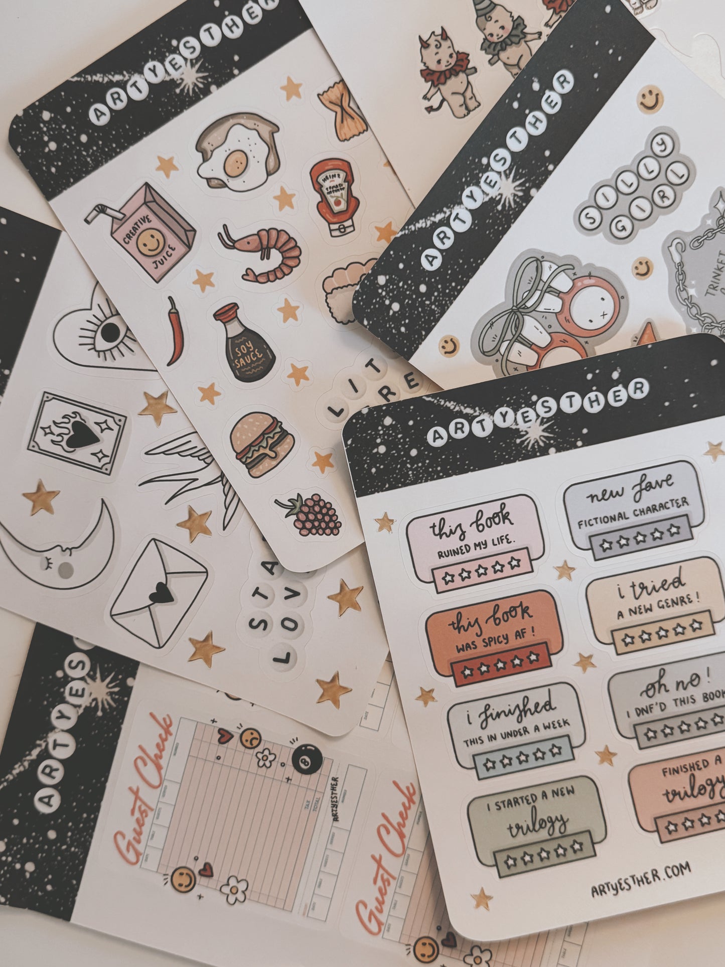 Scary Babies sticker sheet