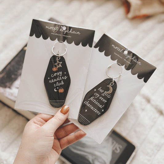 Hot girls cry over fictional characters - Motel Keychain