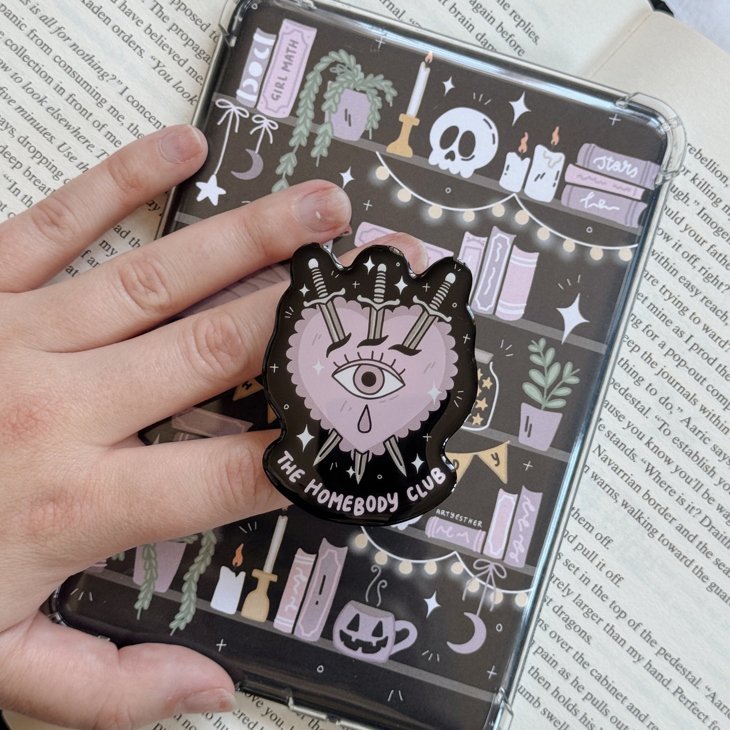 The Homebody Club E-reader grip