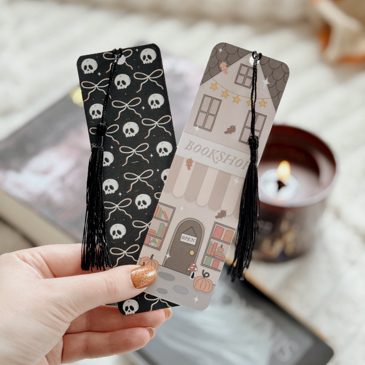 Bows and Skulls Bookmark