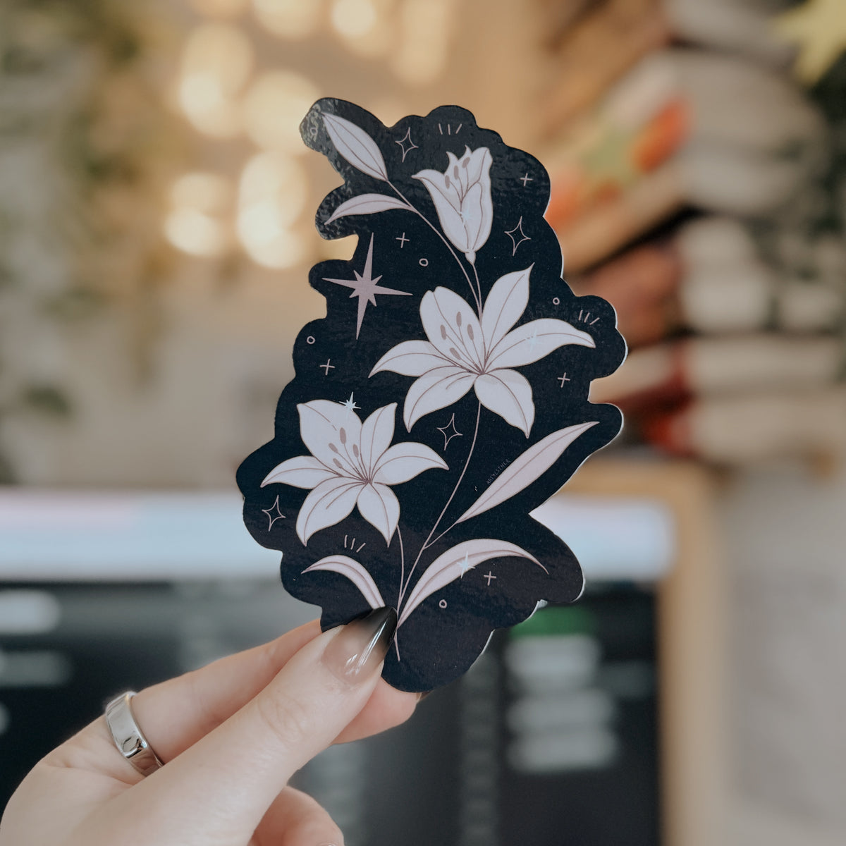 Floral Glossy Bookmark