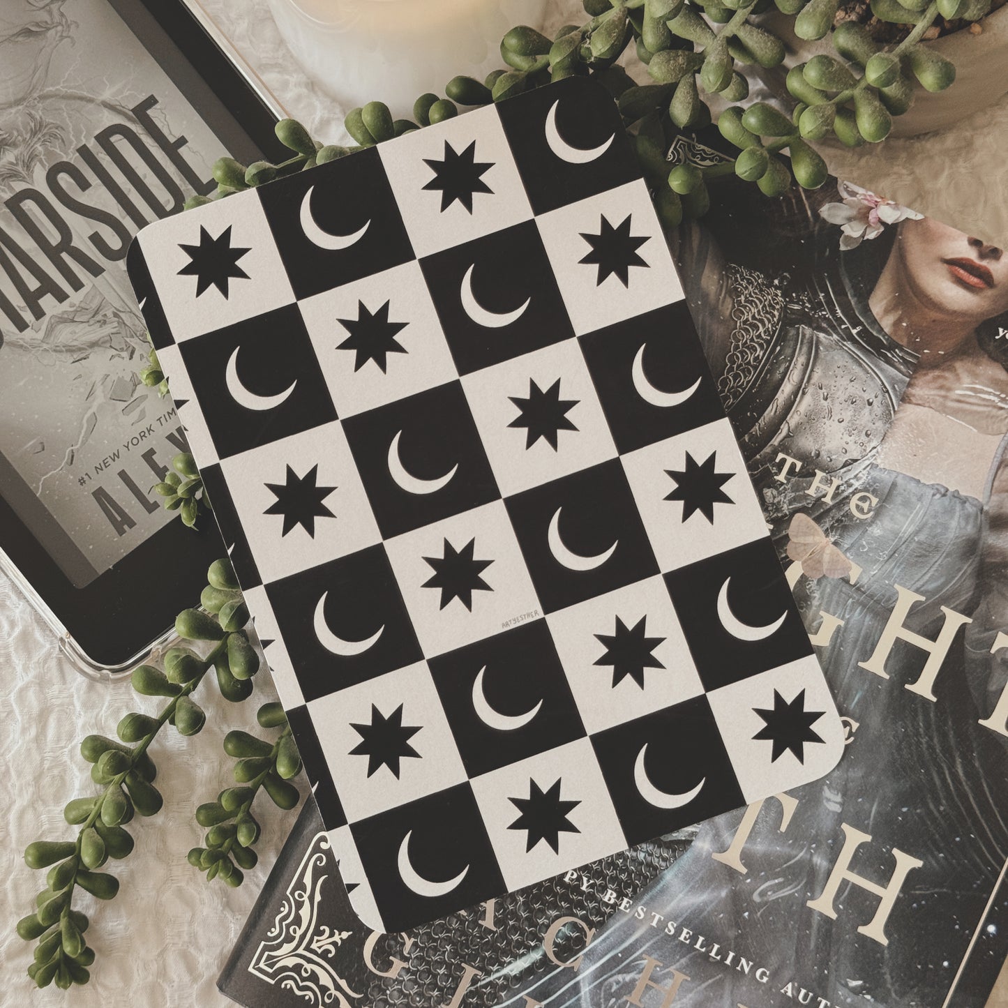 Moon and Star quilt E-reader Insert