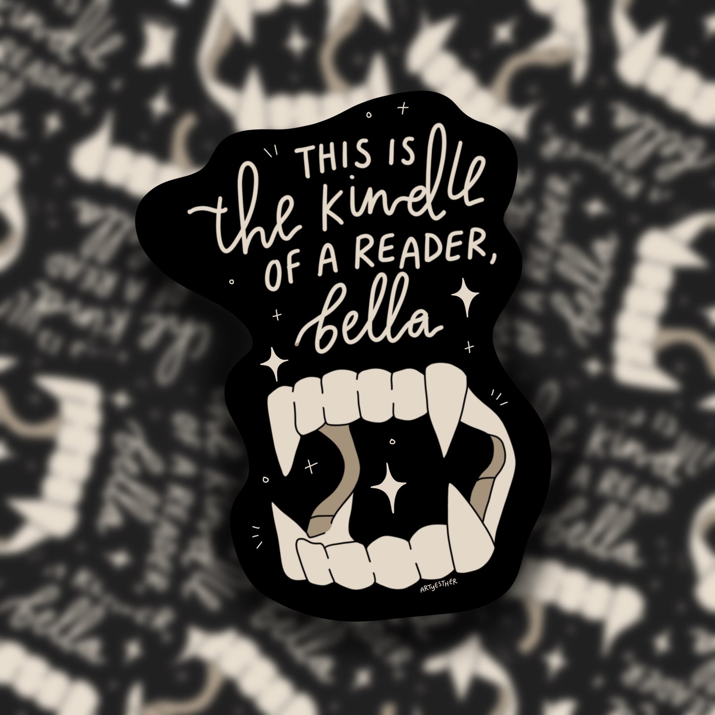 The Kindle of a reader, Bella - Sticker 🩸