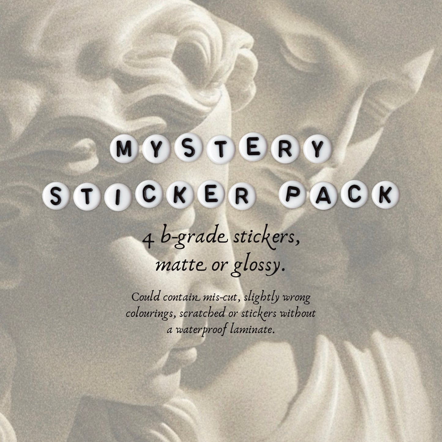 MYSTERY B-grade sticker pack