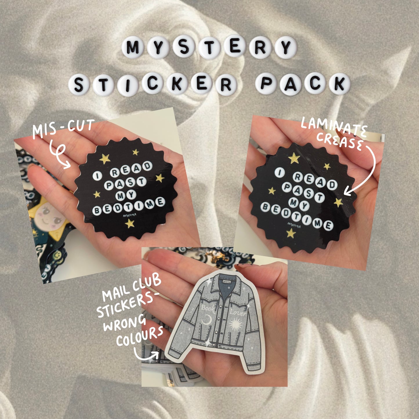 MYSTERY B-grade sticker pack