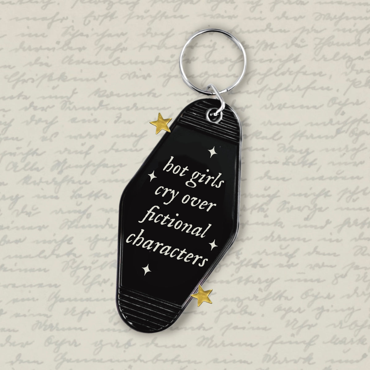 Hot girls cry over fictional characters - Motel Keychain