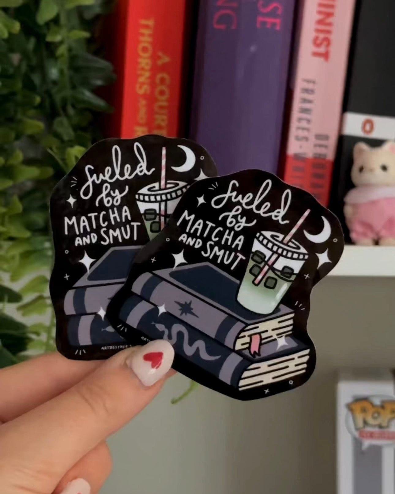 Matcha and smut sticker