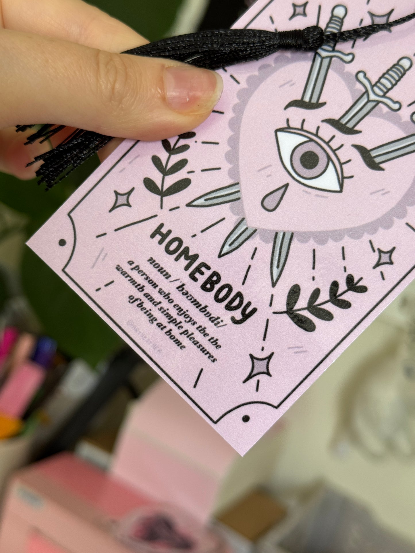 The Homebody Club tassle bookmark