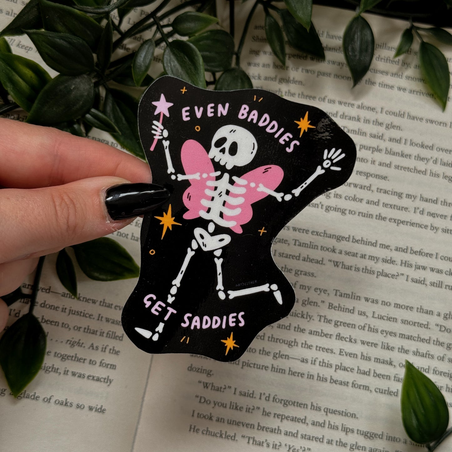 Even baddies get saddies sticker