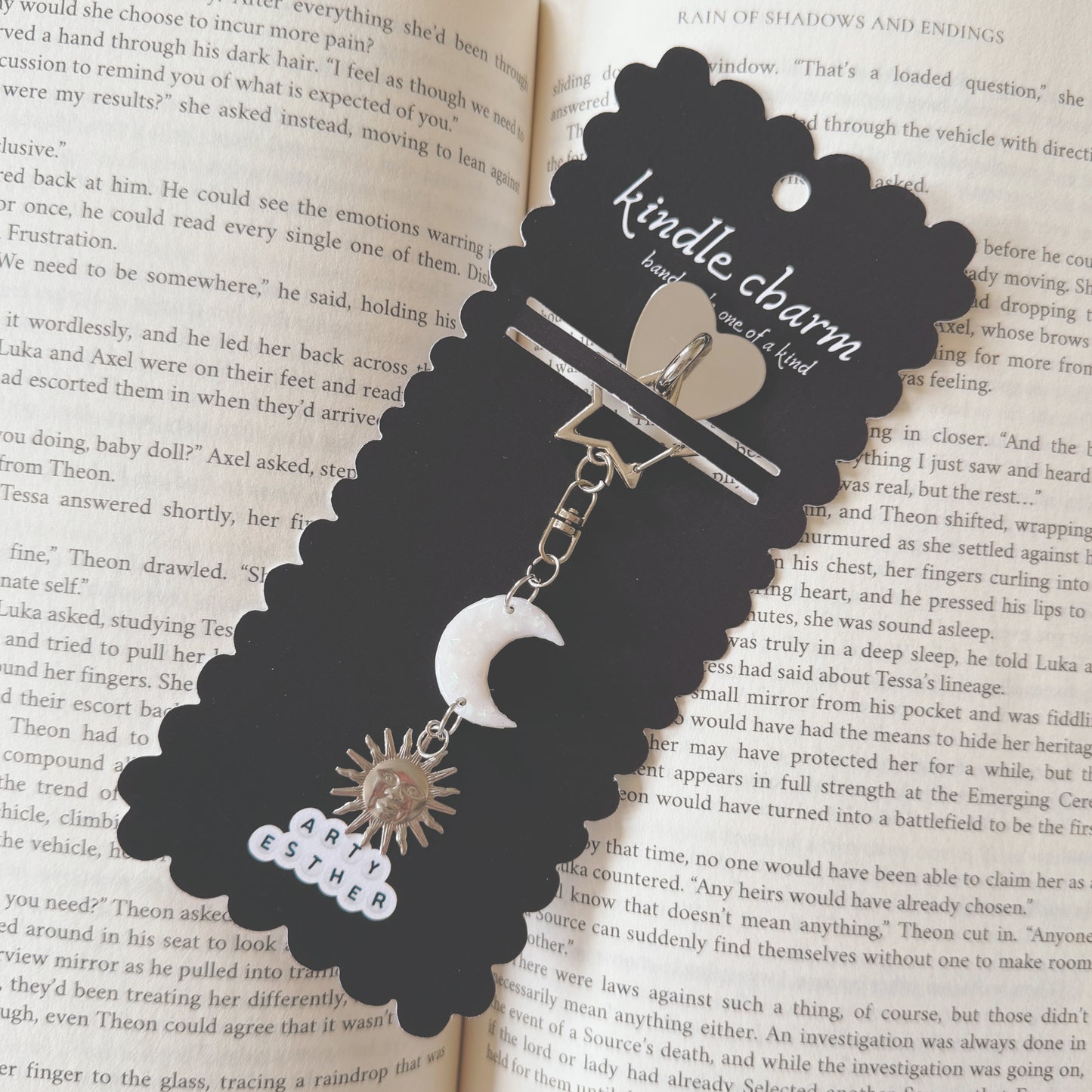 Crescent Moon Opal Kindle Charms