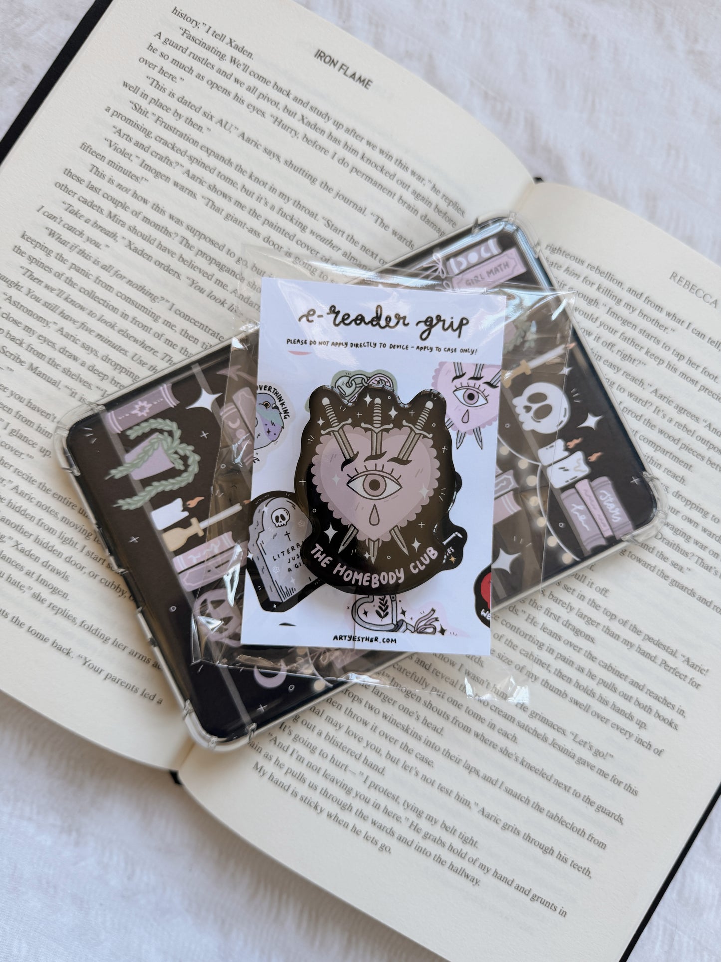 The Homebody Club E-reader grip