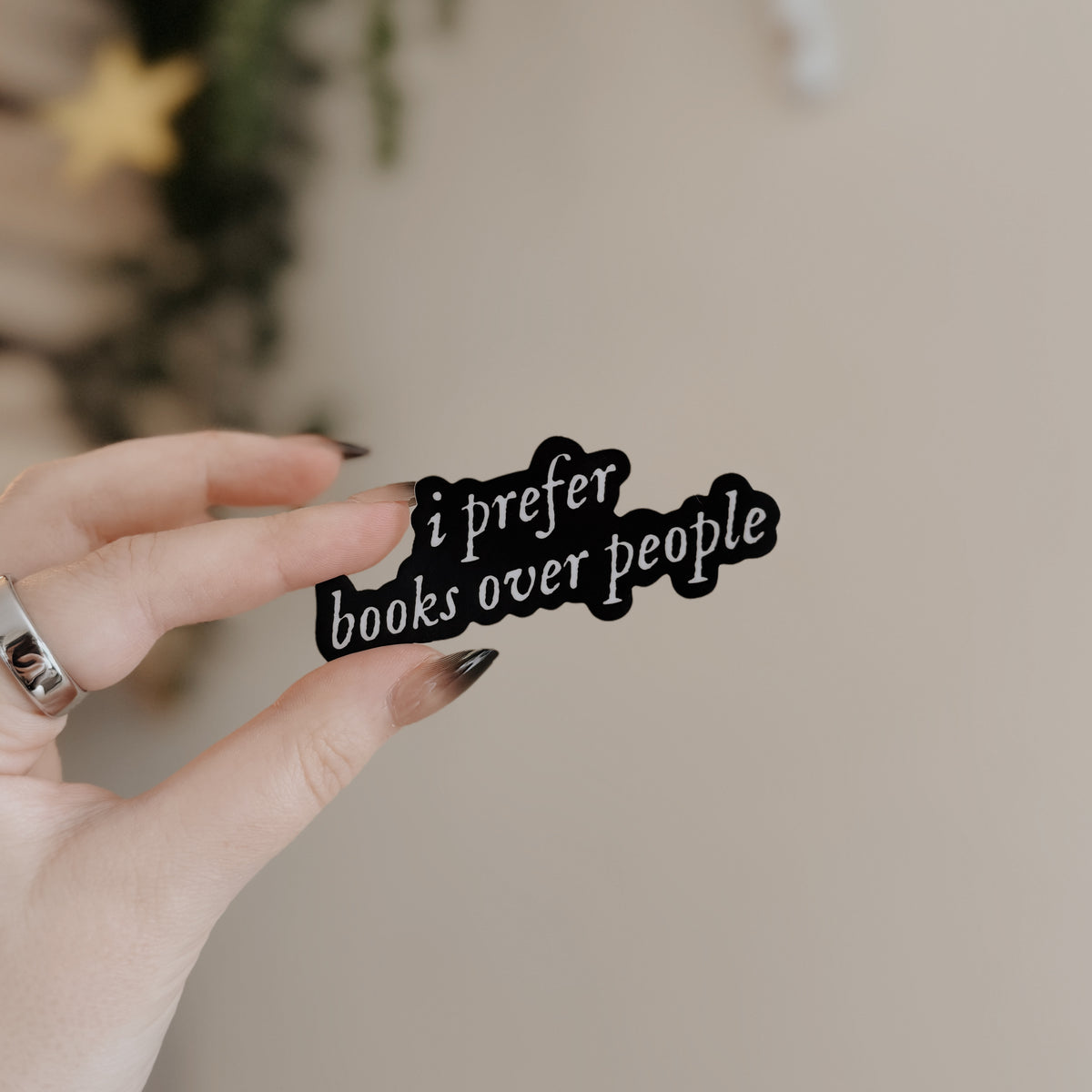 I prefer Books over People sticker