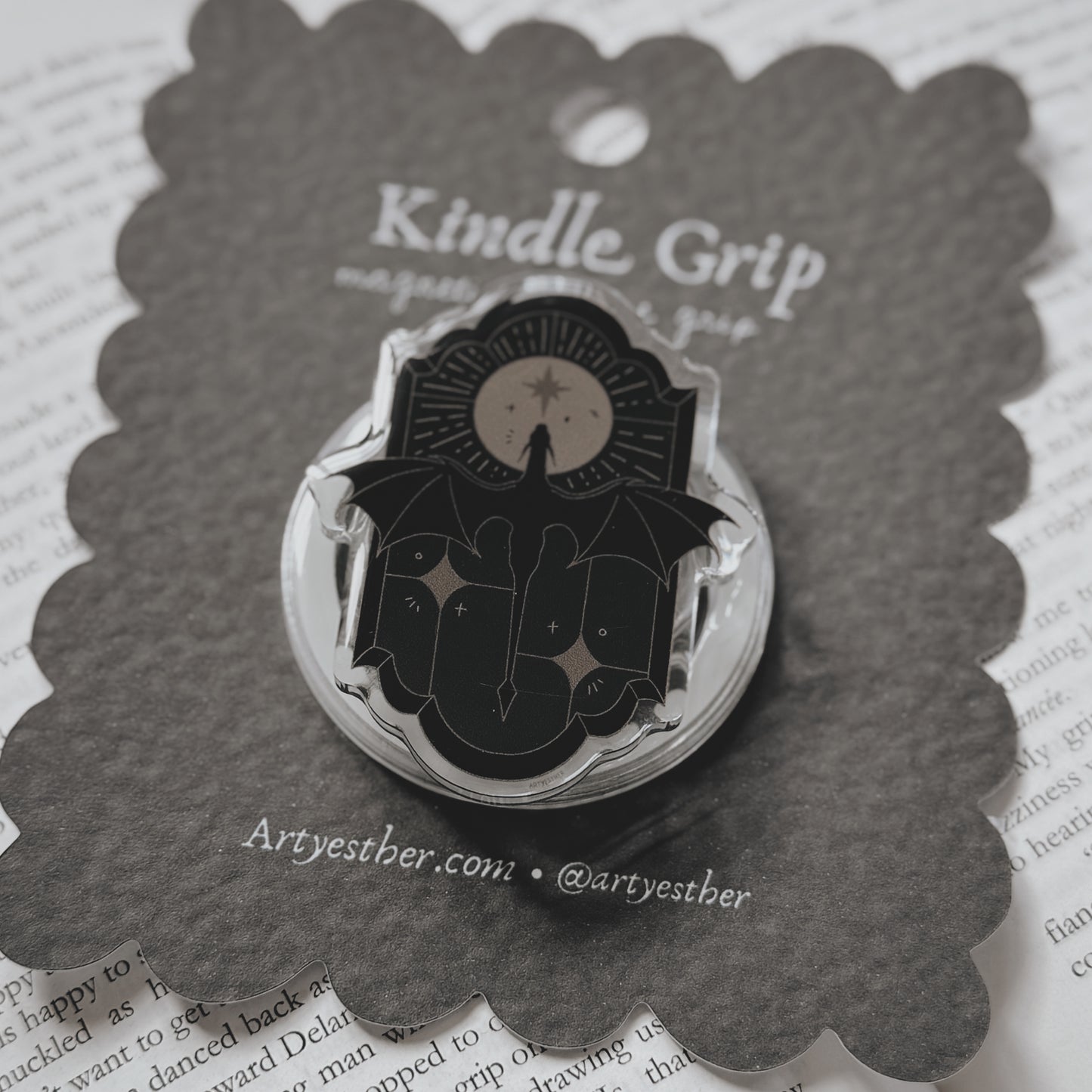 Stained Glass Dragon magnetic grip - PREORDERS