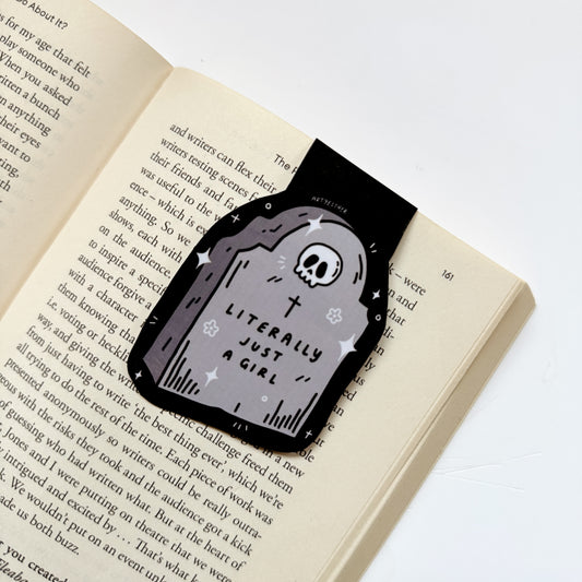 Literally just a girl magnetic bookmark