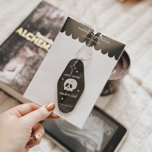 Antisocial Readers Club - Motel Keychain