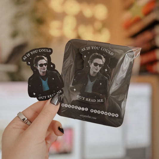 As if you could out - read me Magnetic Bookmark