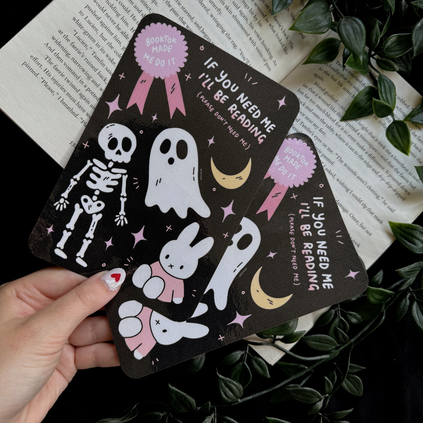 Ghostie bunny E-reader insert