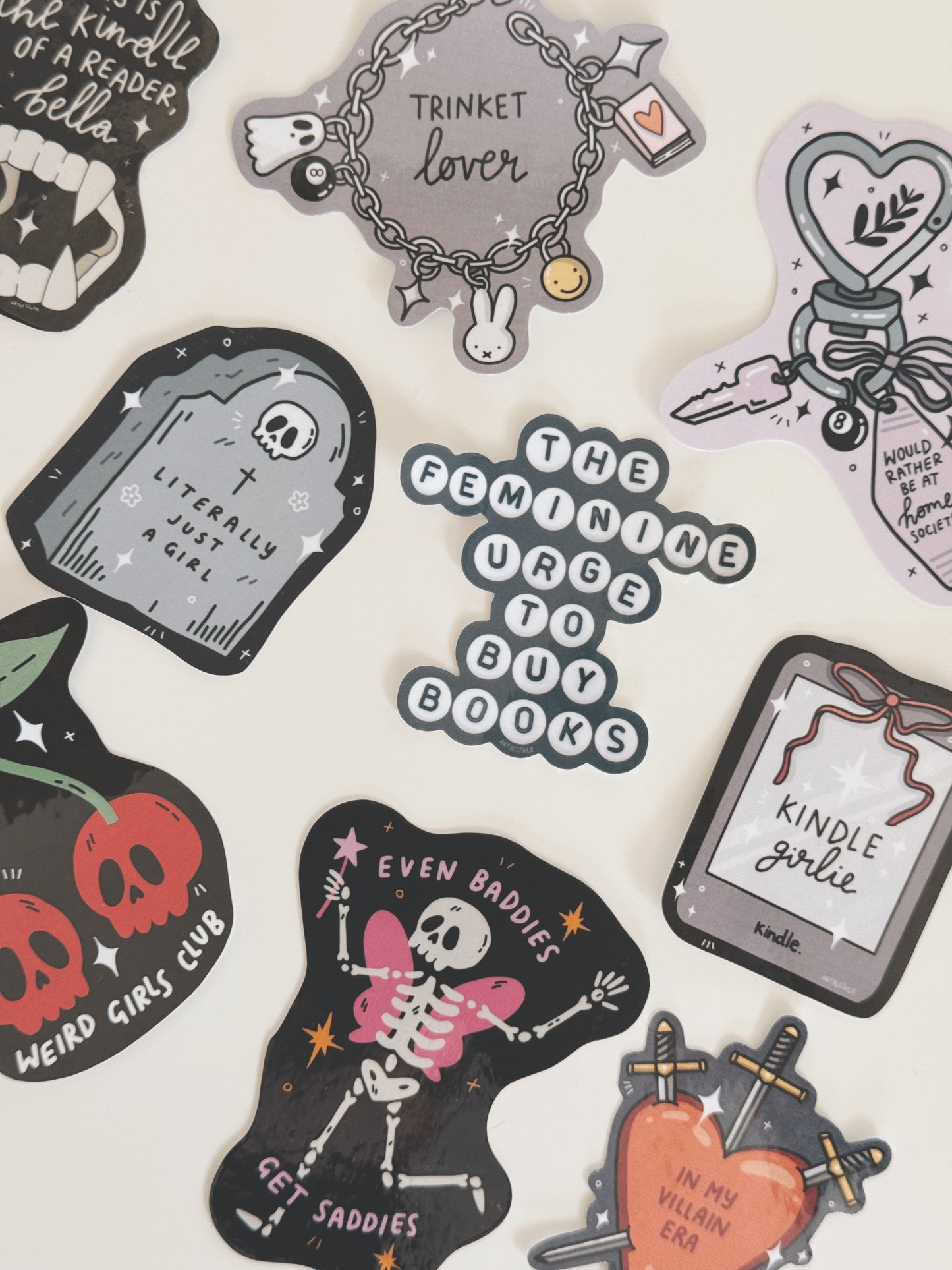 Literally just a girl tombstone sticker
