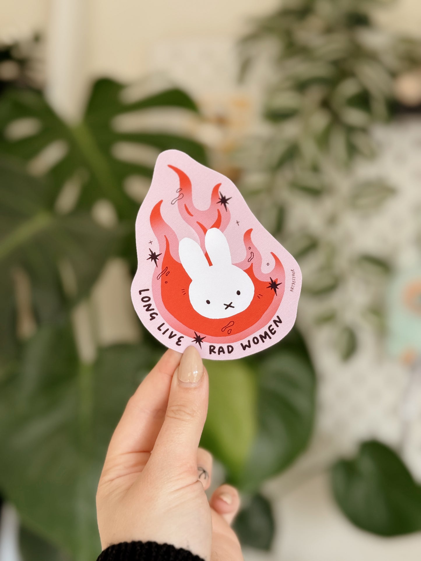 Miffy Long live rad women sticker