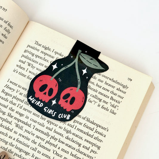 Weird girls club magnetic bookmark