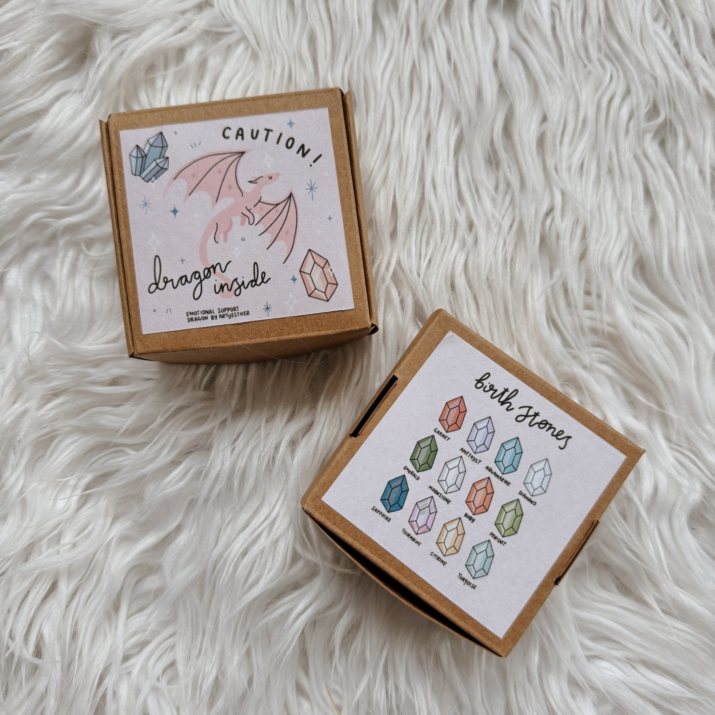 Emotional Support Dragons - Birthstone inspired