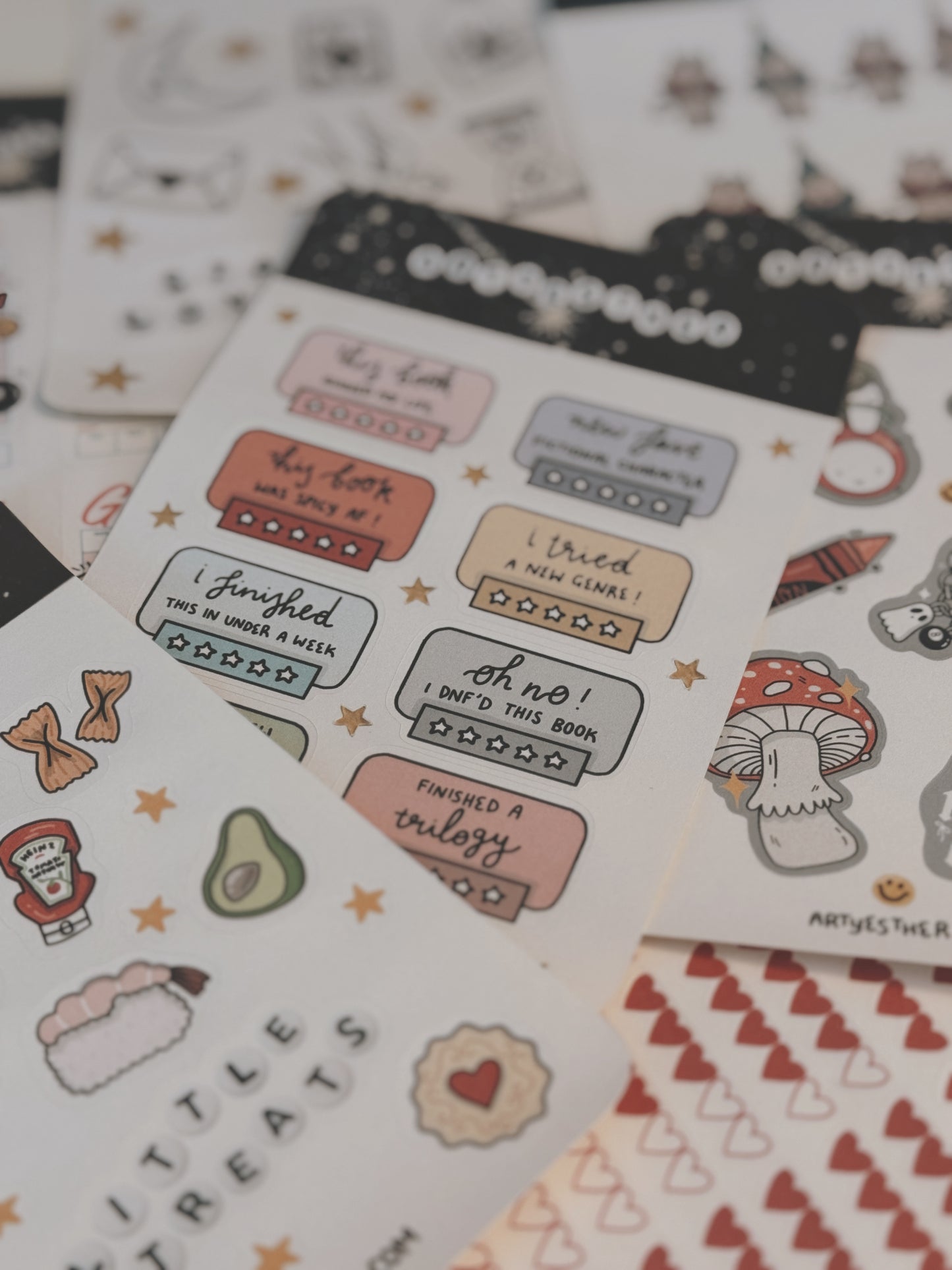 Gummy bears sticker sheet