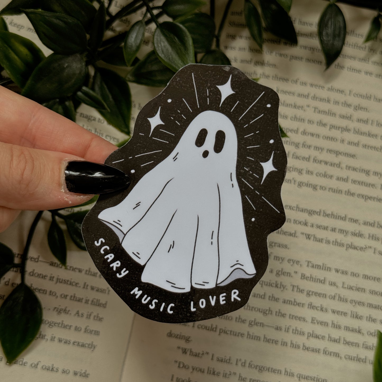 Scary music lover sticker