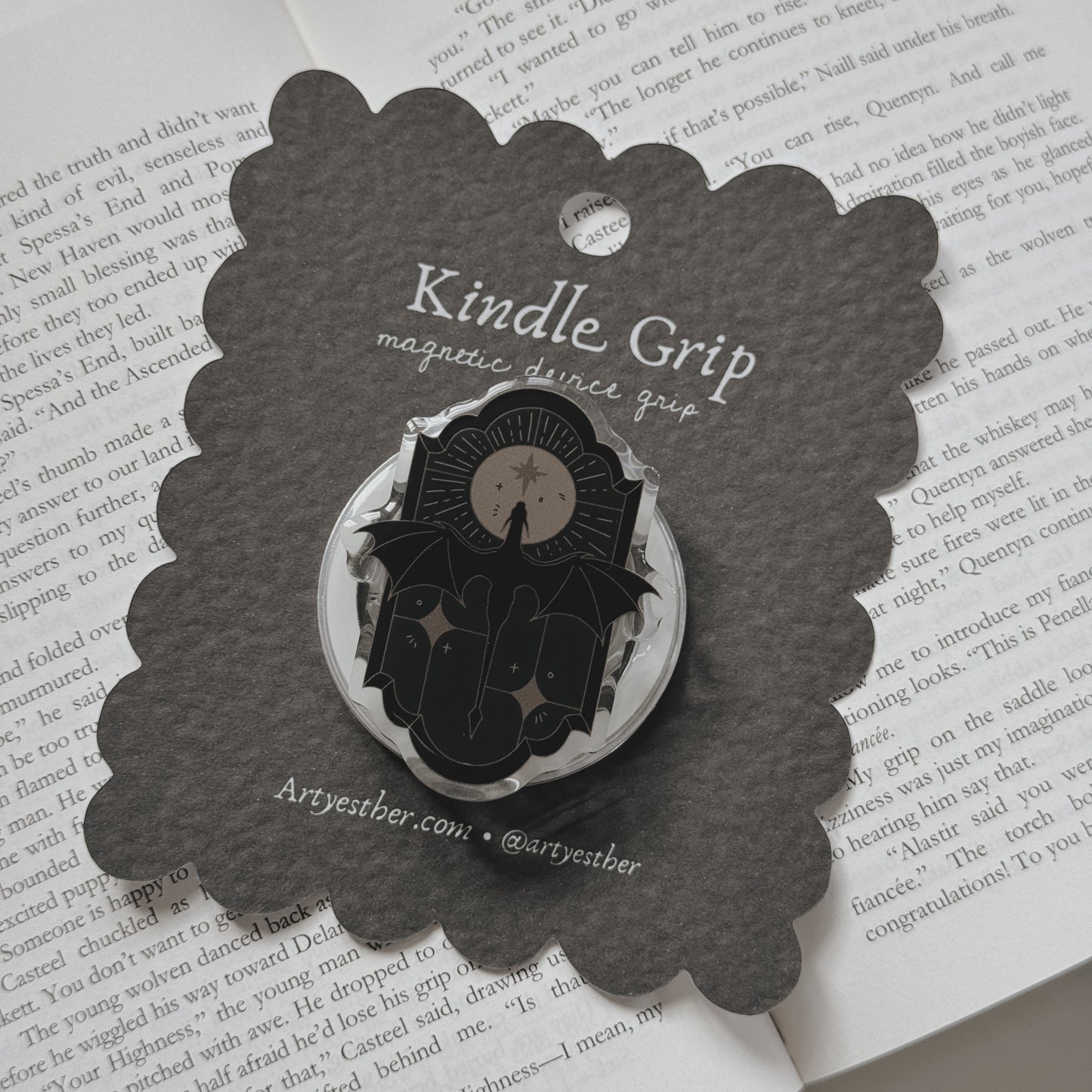 Stained Glass Dragon magnetic grip - PREORDERS