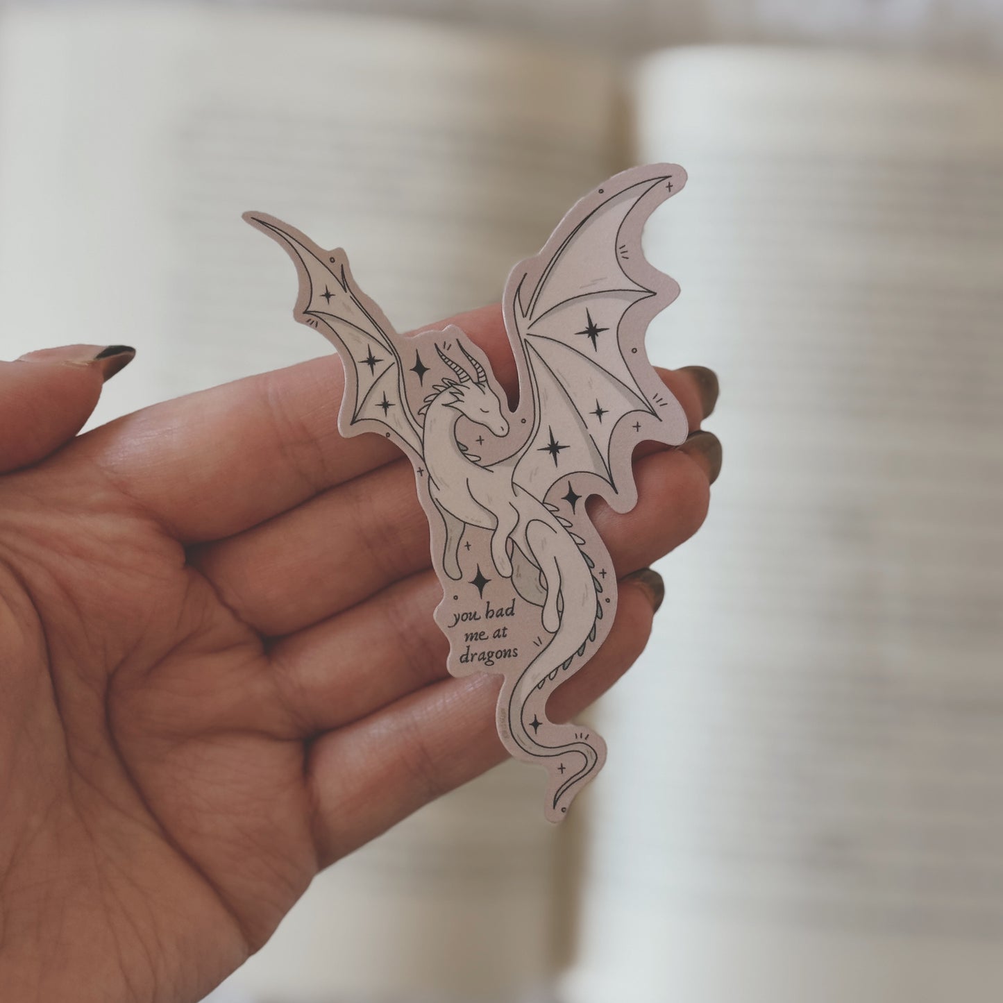 Pink Dragon Sticker