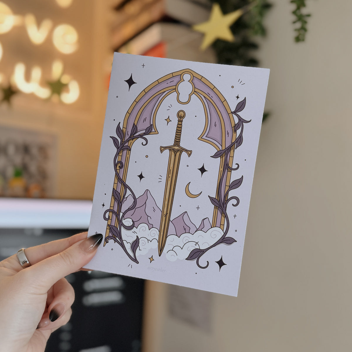 Fantasy Sword print / Kindle insert
