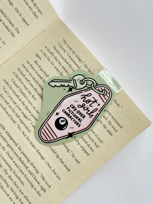 Hot girls cry magnetic bookmark