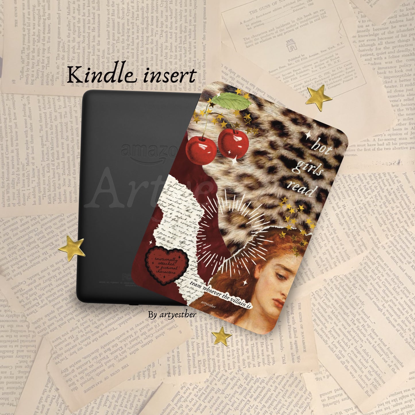 Hot girls read E-reader Insert