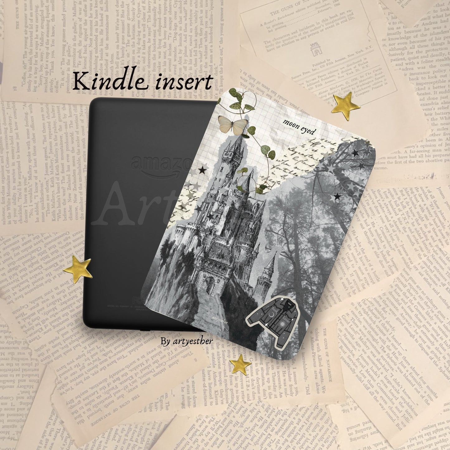 Moon-eyed E-reader insert