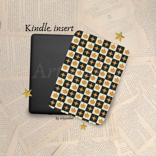 Checker Pumpkin E-Reader Insert
