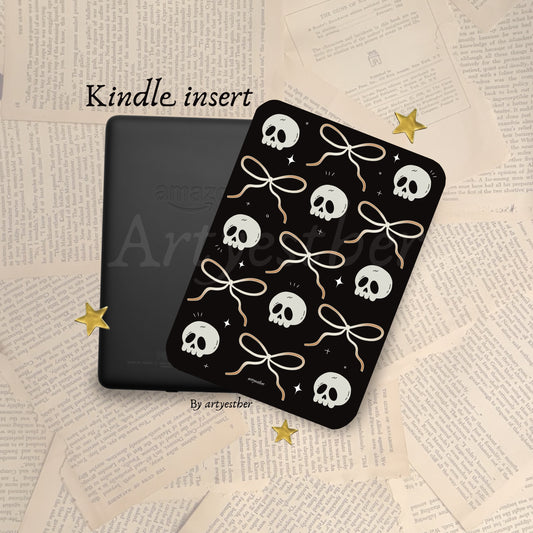 Bows and Skulls E-Reader Insert