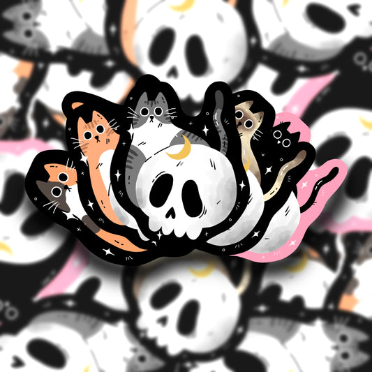 Emo kitties sticker