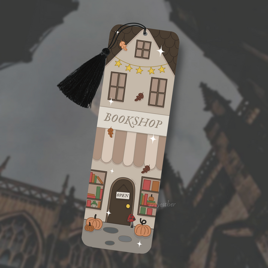 Autumn Bookshop Bookmark