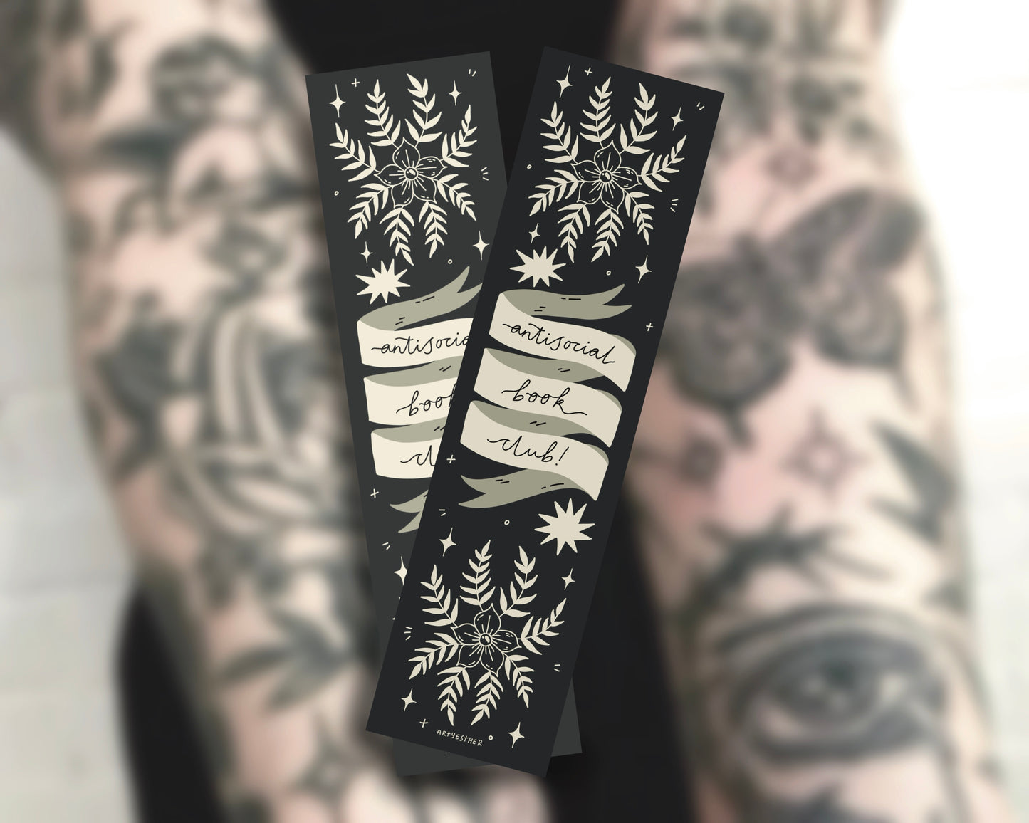 Antisocial book club bookmark