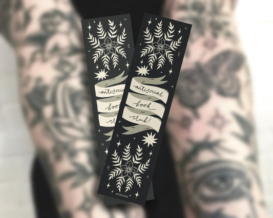 Antisocial book club bookmark