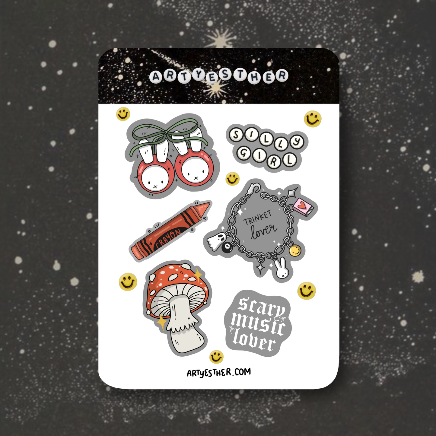 Silly Girl sticker sheet