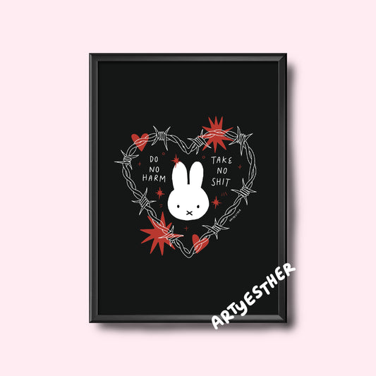 Miffy do no harm print