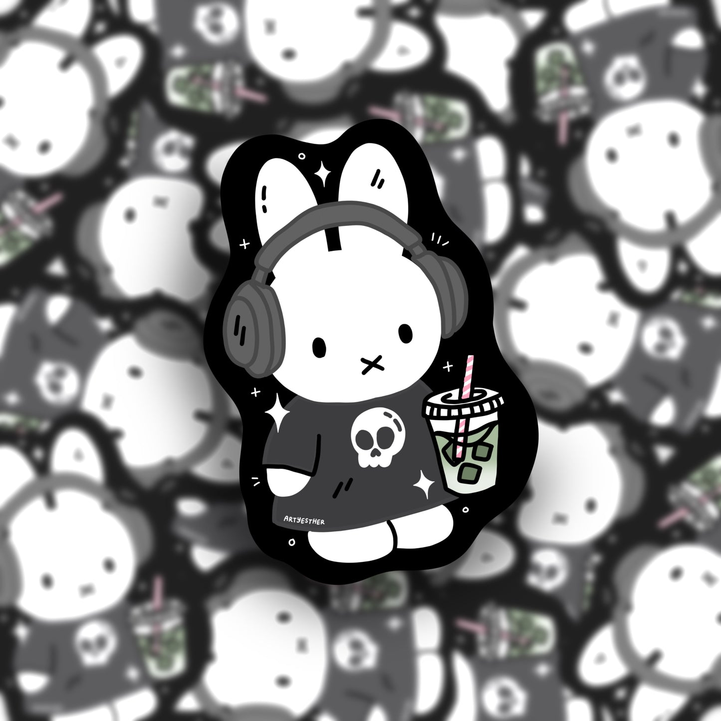 Miffy matcha sticker