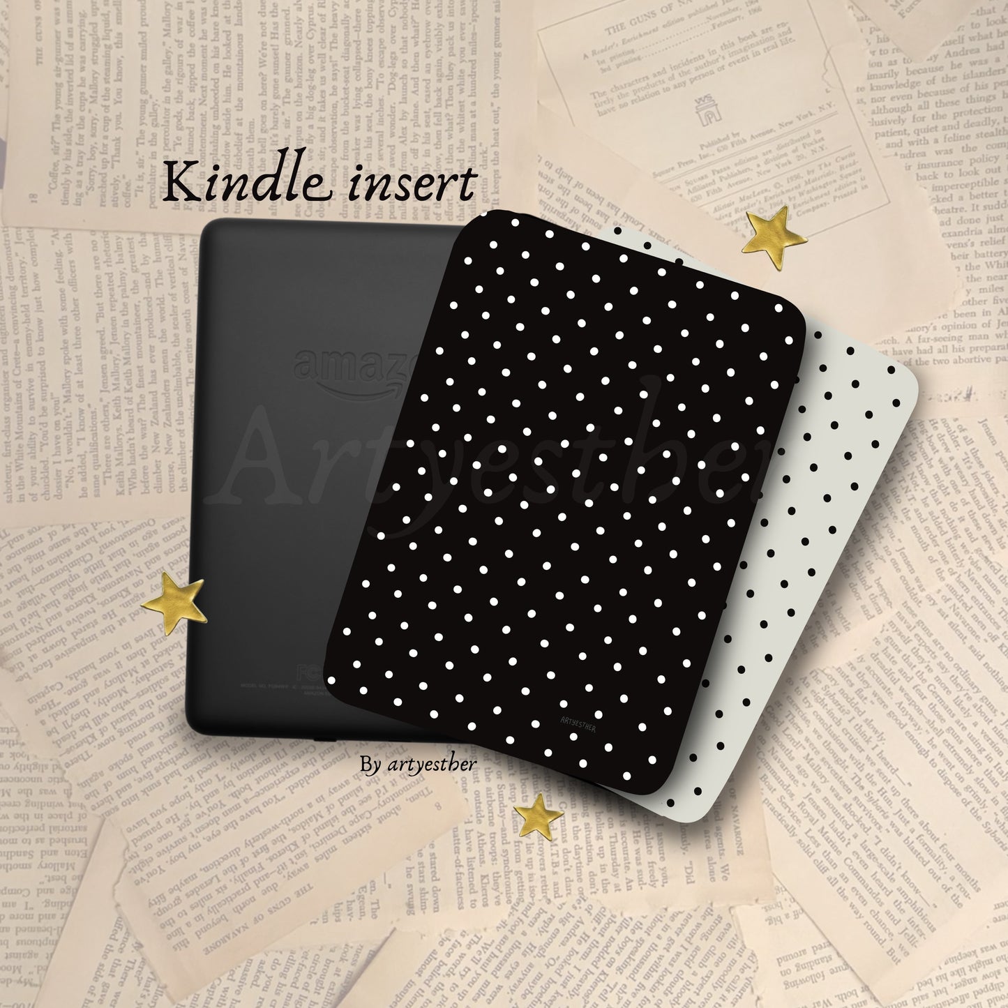 Polka Dot E-reader Insert