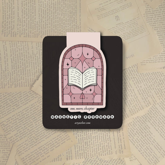 Book Stained glass window Magnetic Bookmark