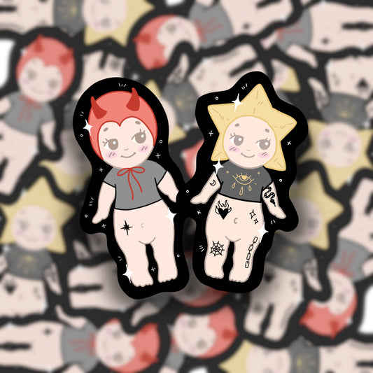 Tattooed sonny angel sticker