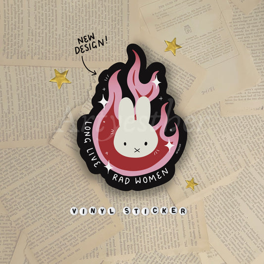 Miffy Long live rad women sticker