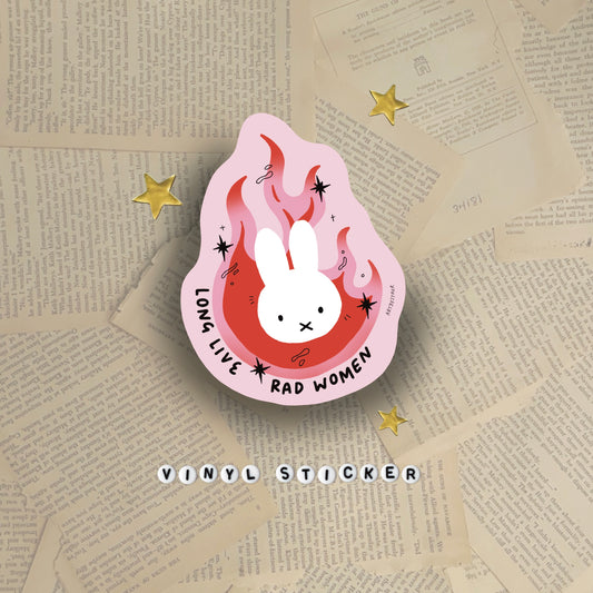 Miffy Long live rad women sticker
