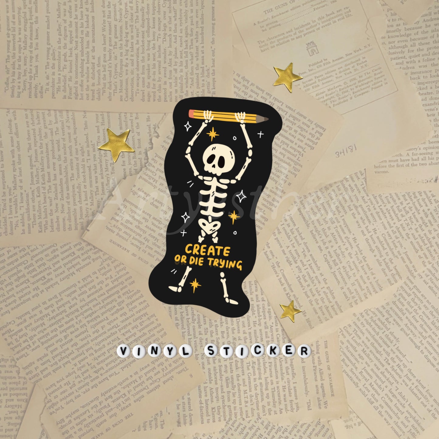 Create or die trying sticker